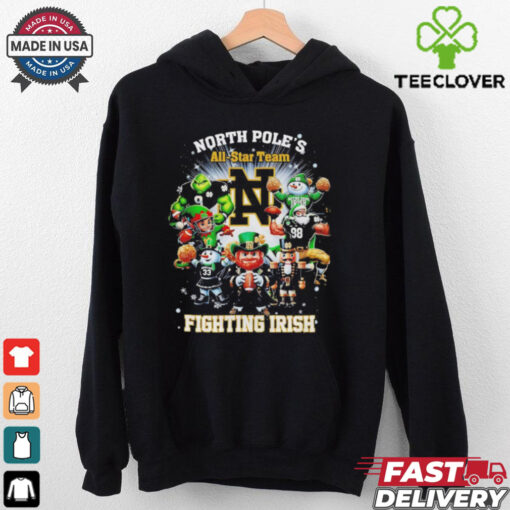 North Pole’s all star team Fighting Irish Christmas shirt