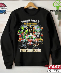 North Pole’s all star team Fighting Irish Christmas shirt