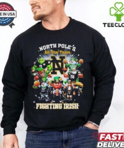 North Pole’s all star team Fighting Irish Christmas shirt