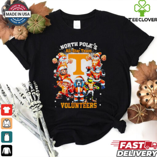 North Pole’s all star team Tennessee Volunteers Christmas shirt