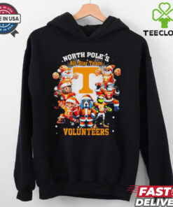 North Pole’s all star team Tennessee Volunteers Christmas shirt