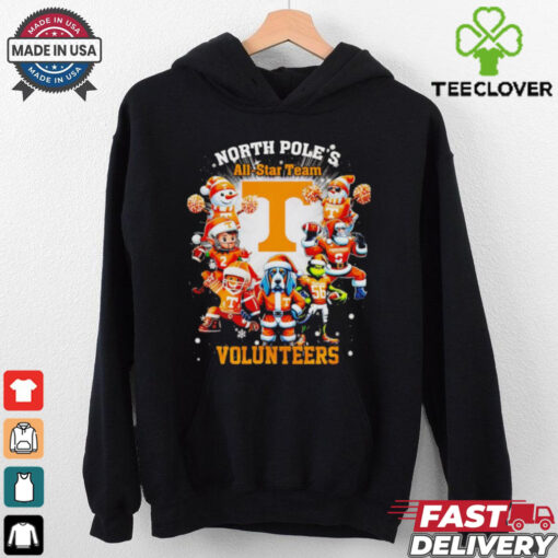 North Pole’s all star team Tennessee Volunteers Christmas shirt