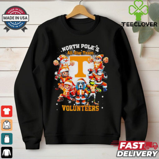 North Pole’s all star team Tennessee Volunteers Christmas shirt