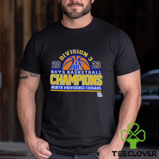 North Providence Cougars 2023 Division 3 Boys Basketball Champions T shirt