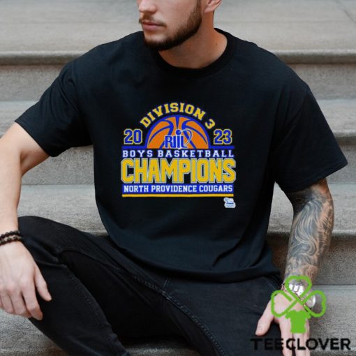 North Providence Cougars 2023 Division 3 Boys Basketball Champions T shirt