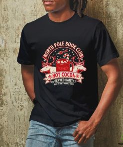 North pole book club read hot cocoa served daily classic hoodie, sweater, longsleeve, shirt v-neck, t-shirt