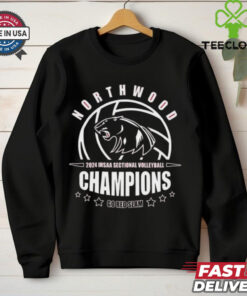 NorthWood Panthers 2024 IHSAA Sectional Volleyball Champions Go Red Slam Shirt