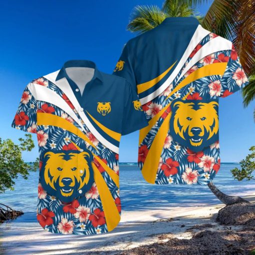 Northern Colorado Bears 3D Hawaiian Shirt Hibiscus Sport Style NCAA Summer Beach For Fans Gift