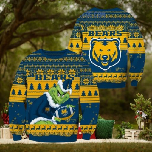 Northern Colorado Bears Grinch NCAA Christmas Ugly Sweater