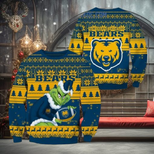 Northern Colorado Bears Grinch NCAA Christmas Ugly Sweater