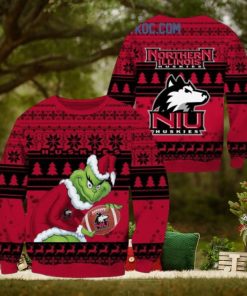 Northern Illinois Huskies Grinch NCAA Christmas Ugly Sweater
