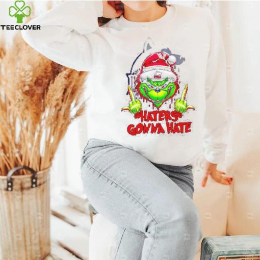 Northern Illinois Huskies Grinch middle finger haters gonna hate hoodie, sweater, longsleeve, shirt v-neck, t-shirt