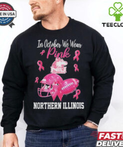 Northern Illinois Huskies In October We Wear Pink Breast Cancer Awareness Logo shirt