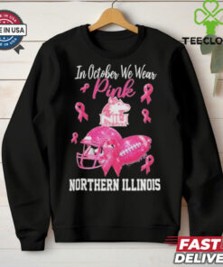 Northern Illinois Huskies In October We Wear Pink Breast Cancer Awareness Logo hoodie, sweater, longsleeve, shirt v-neck, t-shirt