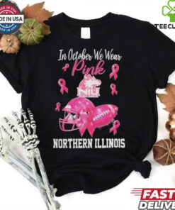 Northern Illinois Huskies In October We Wear Pink Breast Cancer Awareness Logo hoodie, sweater, longsleeve, shirt v-neck, t-shirt