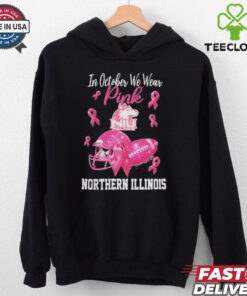 Northern Illinois Huskies In October We Wear Pink Breast Cancer Awareness Logo hoodie, sweater, longsleeve, shirt v-neck, t-shirt