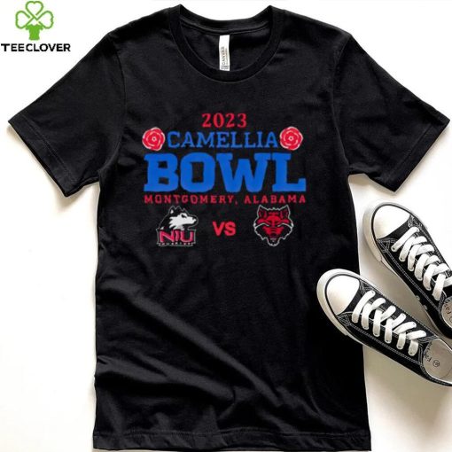 Northern Illinois Huskies vs Arkansas State Red Wolves 2023 Camellia Bowl hoodie, sweater, longsleeve, shirt v-neck, t-shirt