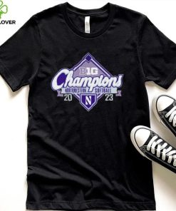 Northwestern Wildcats 2023 Big Ten Northwestern Softball Regular Season Champions logo shirt