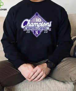 Northwestern Wildcats 2023 Big Ten Northwestern Softball Regular Season Champions logo shirt