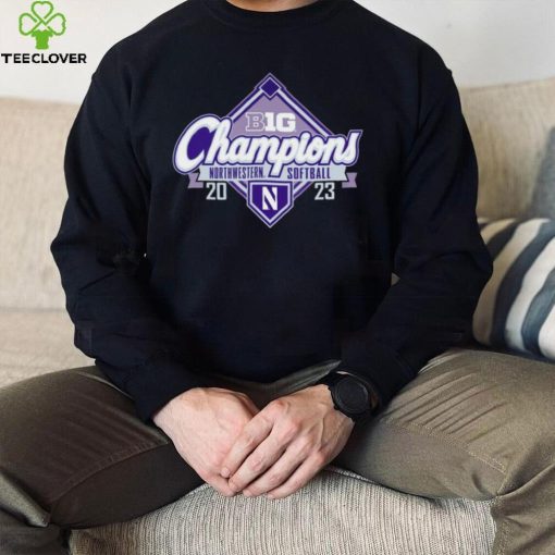 Northwestern Wildcats 2023 Big Ten Northwestern Softball Regular Season Champions logo shirt
