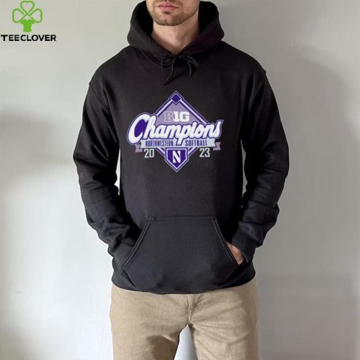 Northwestern Wildcats 2023 Big Ten Northwestern Softball Regular Season Champions logo shirt