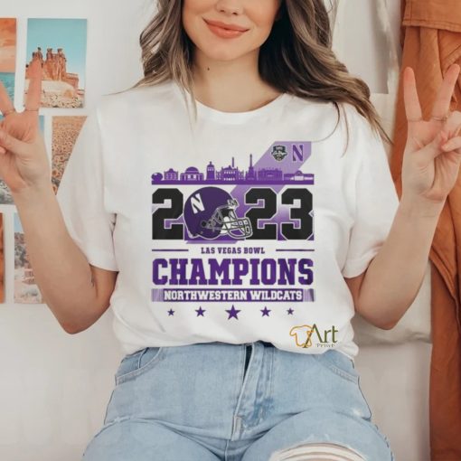 Northwestern Wildcats 2023 Las Vegas Bowl Champions Shirt