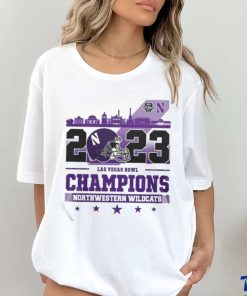Northwestern Wildcats 2023 Las Vegas Bowl Champions Shirt