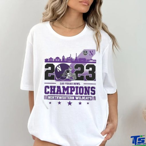 Northwestern Wildcats 2023 Las Vegas Bowl Champions Shirt