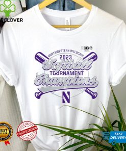 Northwestern Wildcats 2023 NCAA Big Ten Softball Conference Tournament Champions logo hoodie, sweater, longsleeve, shirt v-neck, t-shirt