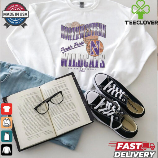 Northwestern Wildcats Baller Bounce T Shirt