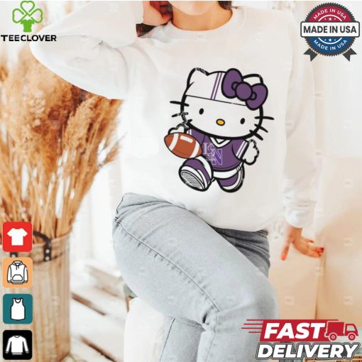 Northwestern Wildcats Cute Hello Kitty Football shirt