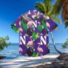 Ohio State Buckeyes Black Floral Hawaiian Shirt