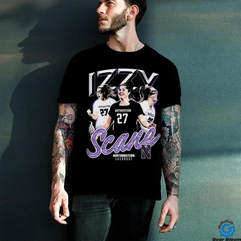 Northwestern Wildcats Izzy Scane #27 Lacrosse Shirt Northwestern Wildcats Izzy Scane #27 Lacrosse Shirt