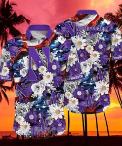 Northwestern Wildcats NCAA Independence Day Full Print Classic Hawaiian Shirt