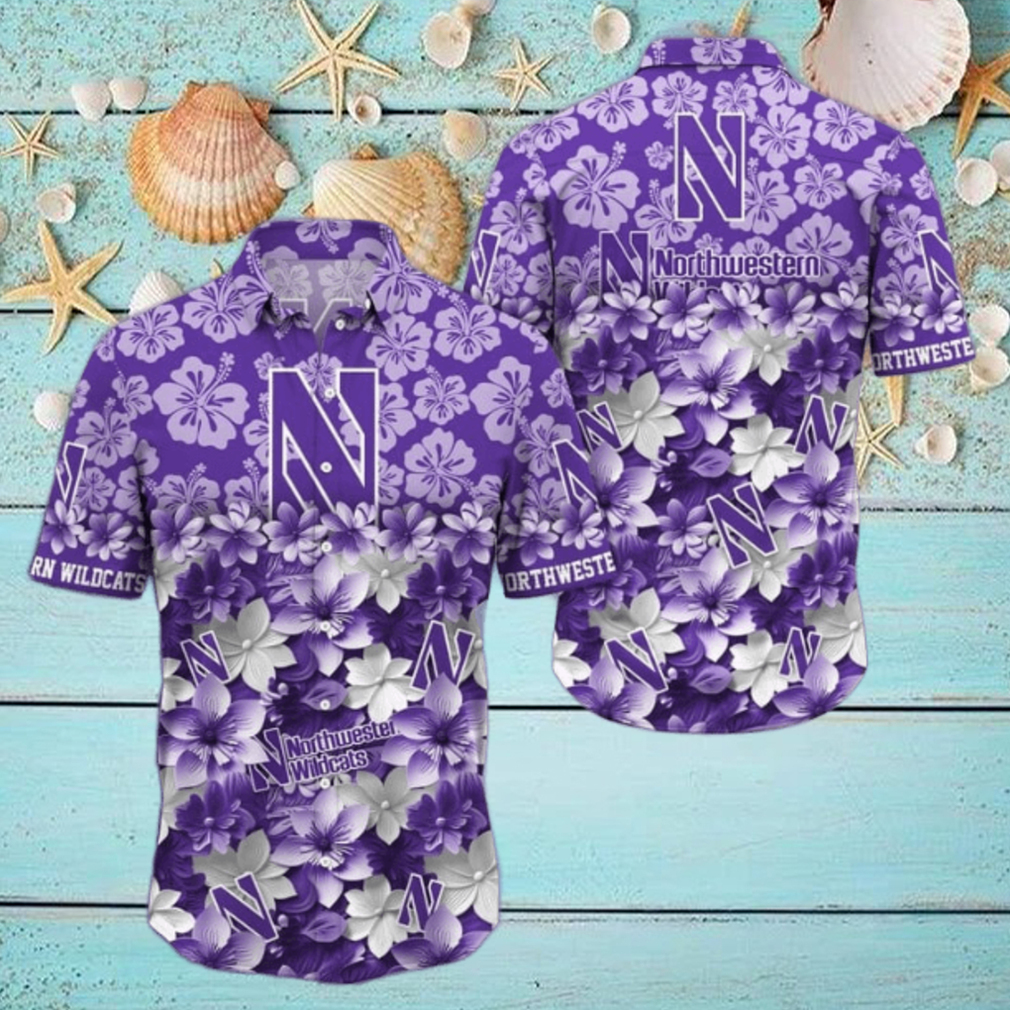 Northwestern Wildcats NCAA1 Hawaiian Shirt Trending Summer Northwestern Wildcats NCAA1 Hawaiian Shirt Trending Summer
