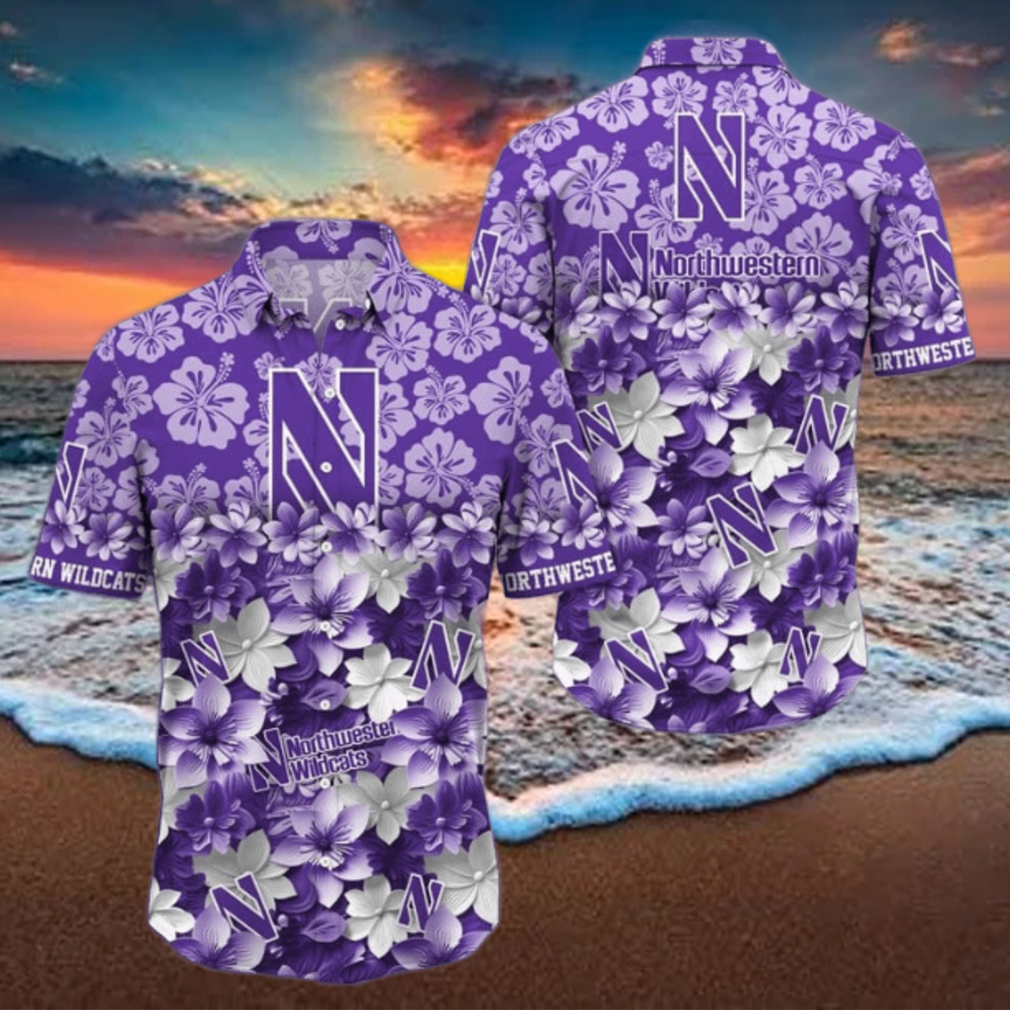 Northwestern Wildcats NCAA1 Hawaiian Shirt Trending Summer Northwestern Wildcats NCAA1 Hawaiian Shirt Trending Summer