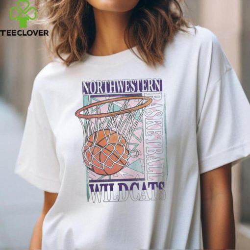 Northwestern Wildcats Retro 90's Basketball T Shirt