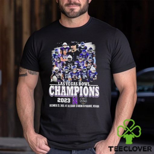 Northwestern Wildcats Team 2023 Las Vegas Bowl Champions Shirt