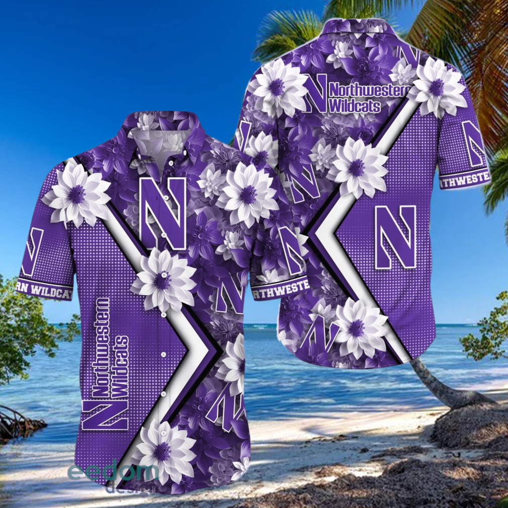 Northwestern Wildcats Trending Hawaiian Shirt Gift For Fans Northwestern Wildcats Trending Hawaiian Shirt Gift For Fans