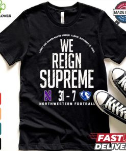 Northwestern Wildcats vs Eastern Illinois Panthers football 2024 Final Score 31 – 7 Shirt