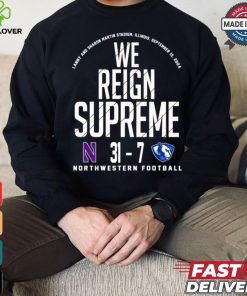 Northwestern Wildcats vs Eastern Illinois Panthers football 2024 Final Score 31 – 7 Shirt