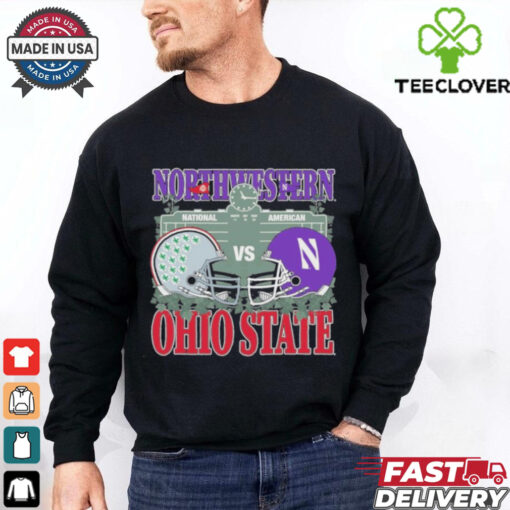 Northwestern Wildcats vs Ohio State Buckeyes National American Wrigley Field Series 2024 Shirt