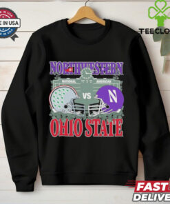 Northwestern Wildcats vs Ohio State Buckeyes National American Wrigley Field Series 2024 Shirt