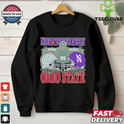 Northwestern Wildcats vs Ohio State Buckeyes National American Wrigley Field Series 2024 Shirt