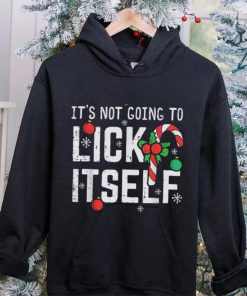 Not Going To Lick Itself Candy Cane Funny Christmas Xmas Men Shirt. Latest art design for t hoodie, sweater, longsleeve, shirt v-neck, t-shirt