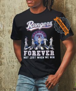 Not Just When We Win Texas Rangers Fan Abbey Load Team Player Signature T Shirt