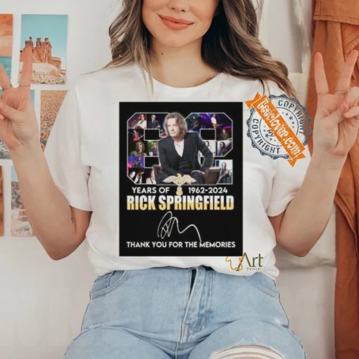 Not only this 62 years of 1962 2024 signature thank you for the memories shirt