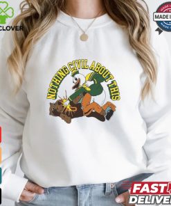 Nothing Civil Oregon Duck Knock Out Oregon State Beavers Shirt
