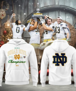 Notre Dame 2025 SUGAR BOWL CHAMPS Proud Fan Hoodie T Shirt