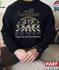 Notre Dame Fighting Irish 137 Years Of The Memories 1887 2024 Signatures Shirt